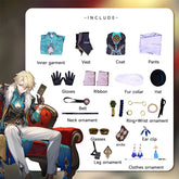 Halloweez Star Rail Cosplay Costume - Topaz Colleagues for Men's Halloween Party - Halloweez